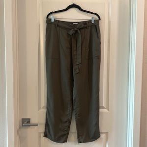 14th & Union Nordstrom Soft Straight Leg Waist-Tie Utility/Cargo Pants